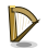 Bronzewood Lap Harp