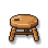 Copperwood Wooden Stool