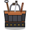 Dull Leather Tool Bag