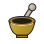 Golden Mortar and Pestle