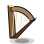 Wood Lap Harp